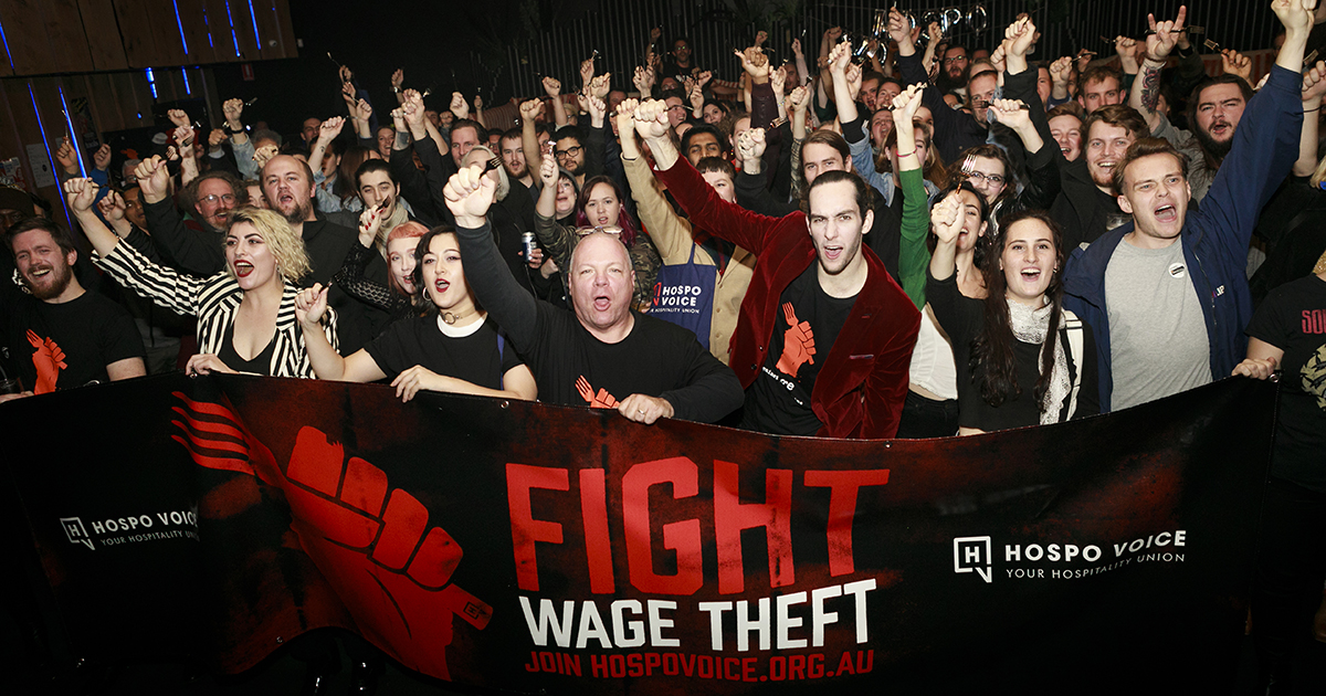 End wage theft for hospo workers