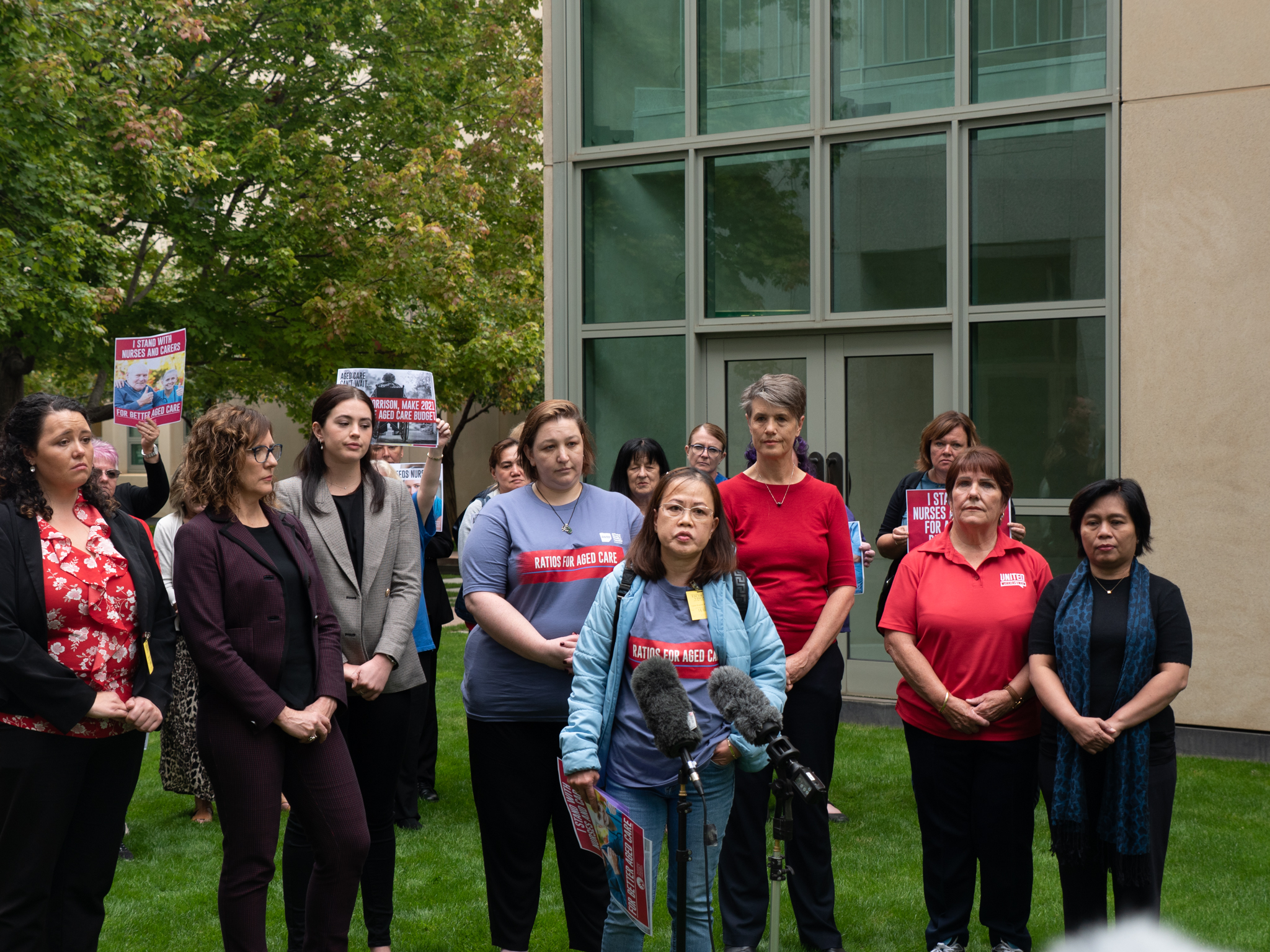 Aged care workers tell Canberra: ‘We’re exhausted, we need ratios’