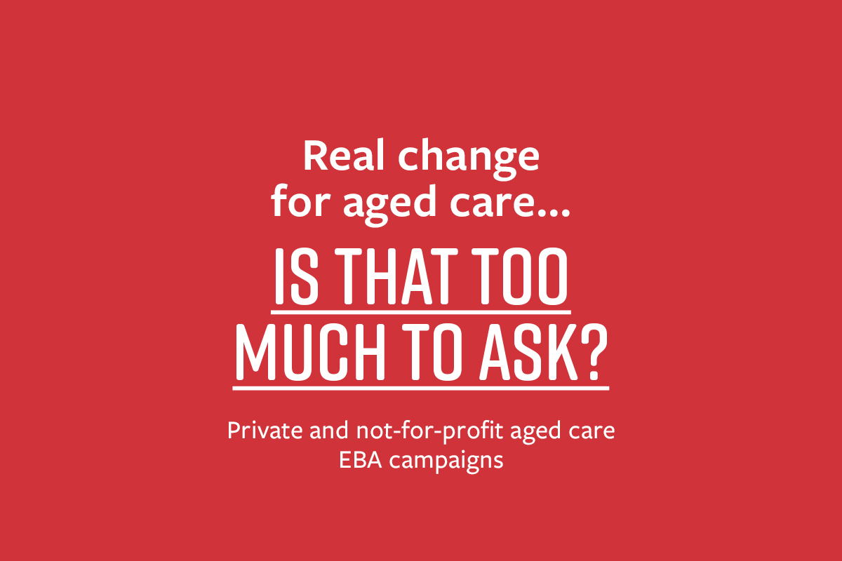 Private Aged Care Bargaining Update