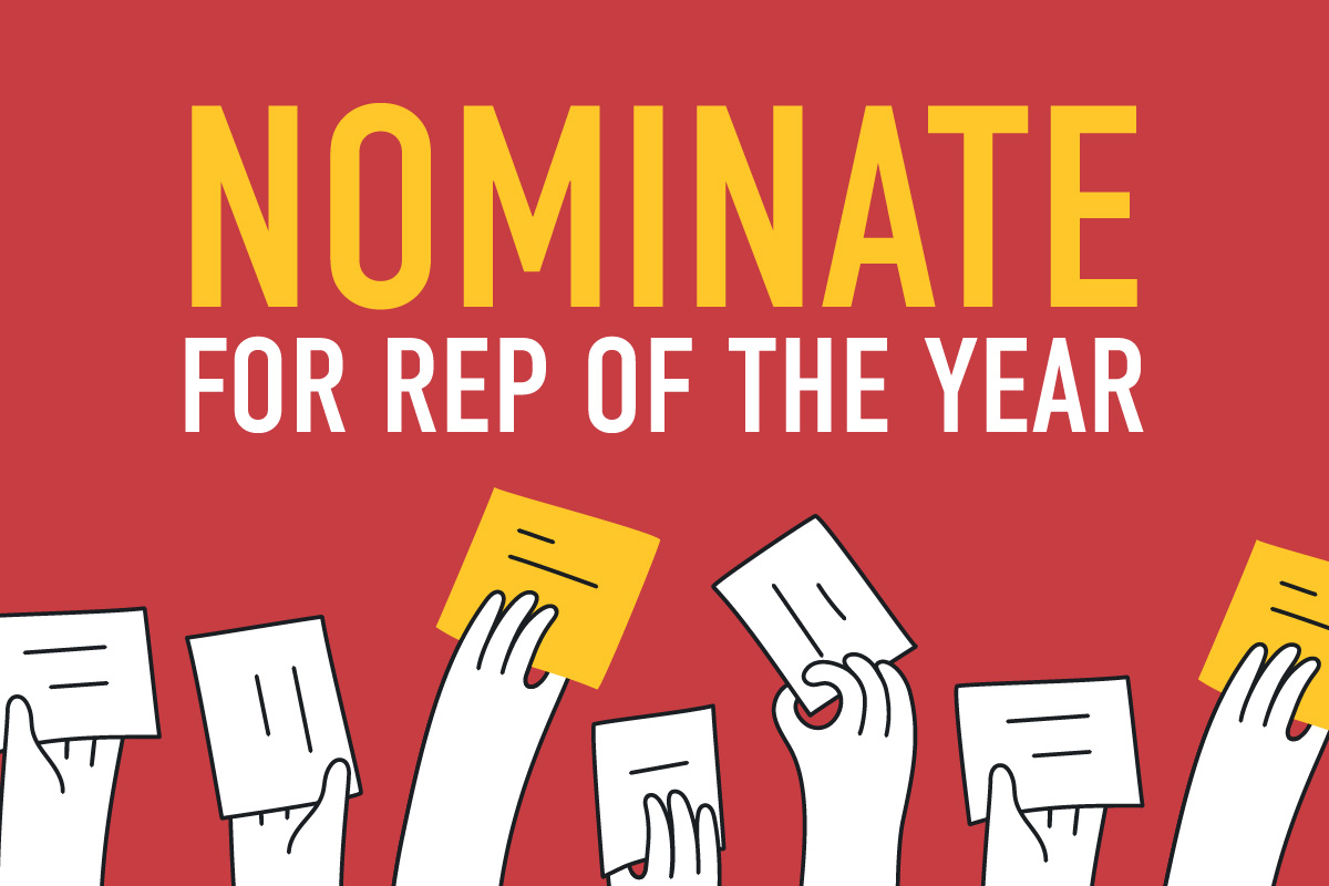 Nominate your 2023 Rep of the Year