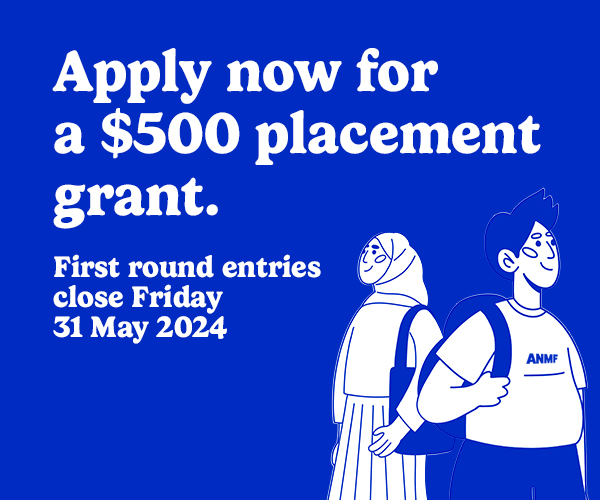 ANMF HESTA placement grants mrec advertisement