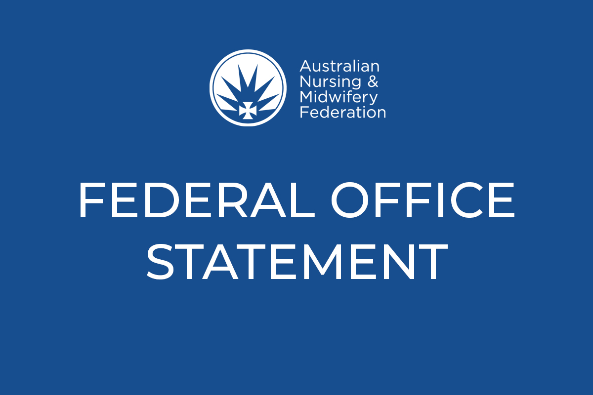 ANMF statement: the humanitarian crisis in Gaza