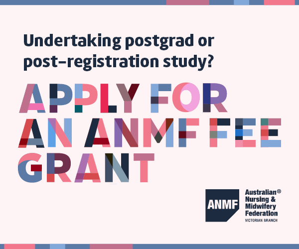 2025 ANMF (Vic Branch) course-fee grants: applications now open