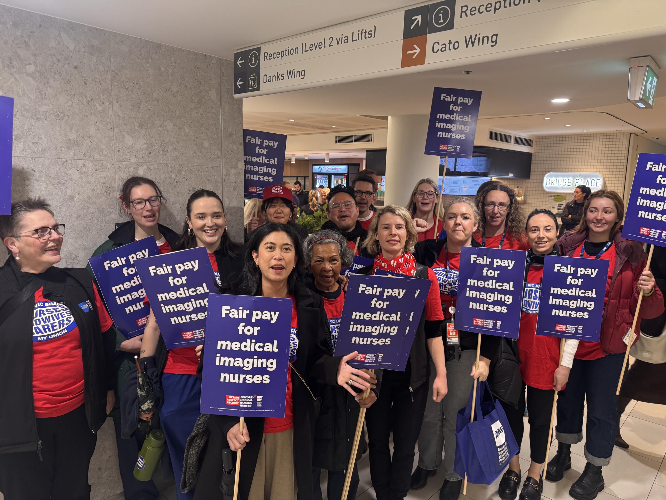 Epworth Medical Imaging nurses stop work for a fair deal