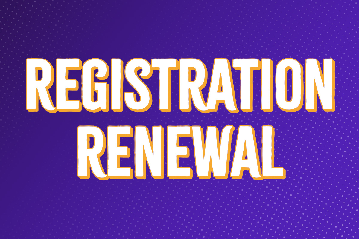 Registration renewal 2026-2027: what you need to know