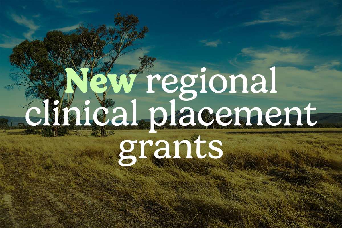 New grants for students on clinical placement at rural mental health services
