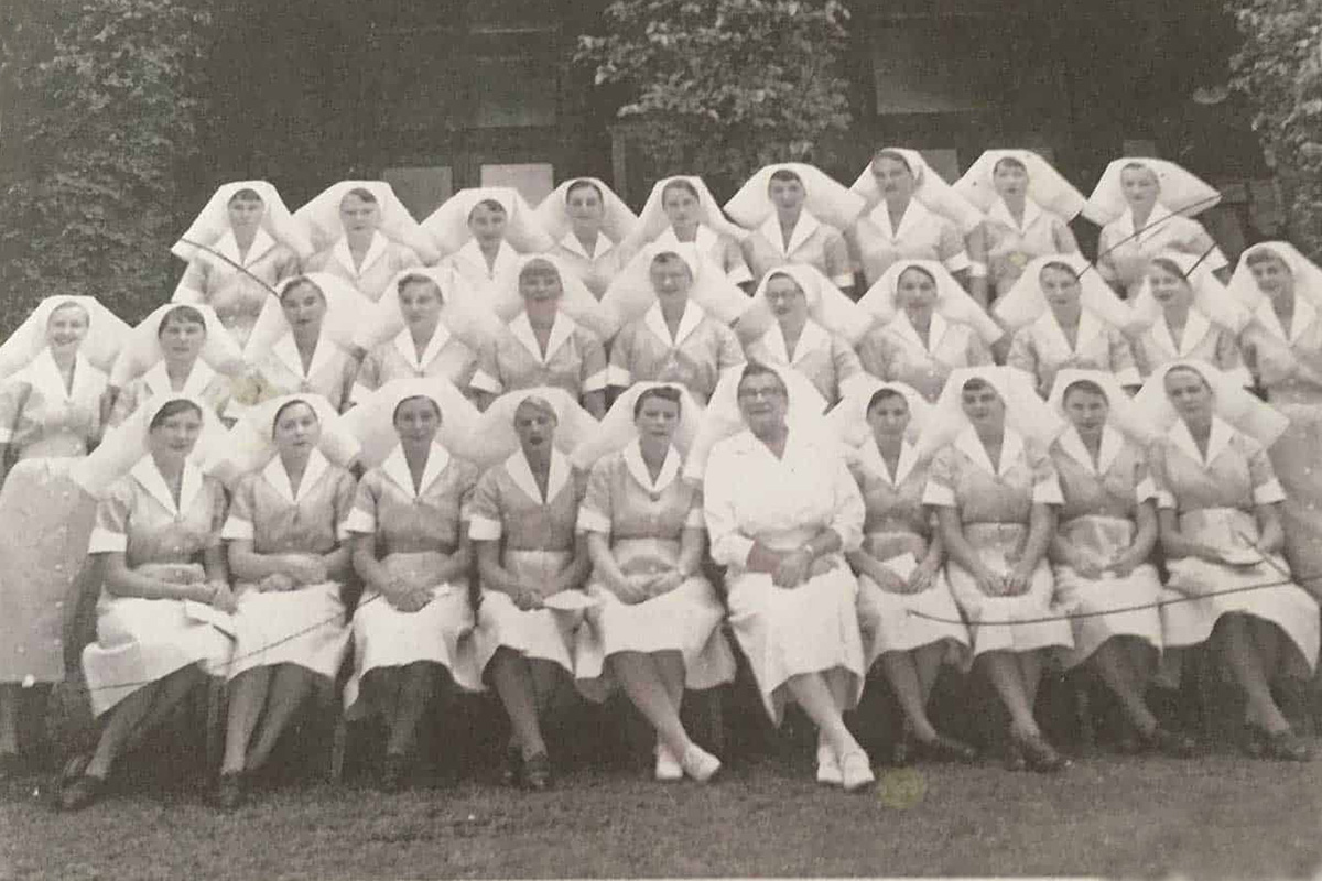 Pamela Butler&rsquo;s 1958 Royal Alexandra Hospital for Children graduating class. Photo supplied.