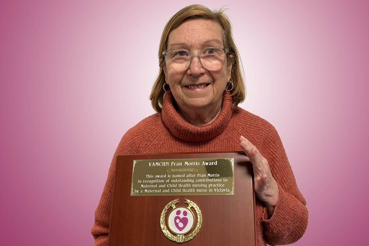 Congratulations to MCHN Anne Colahan, the 2026 recipient of the Fran Morris Award