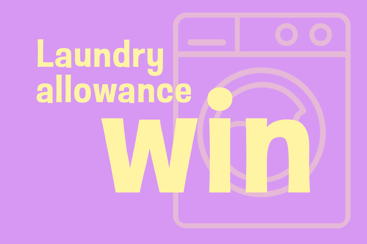 Mercy Mental Health laundry allowance win
