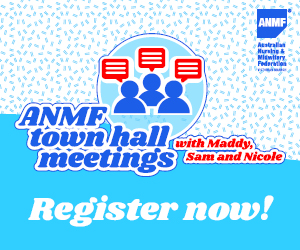 ANMF Town Halls mrec advertisement